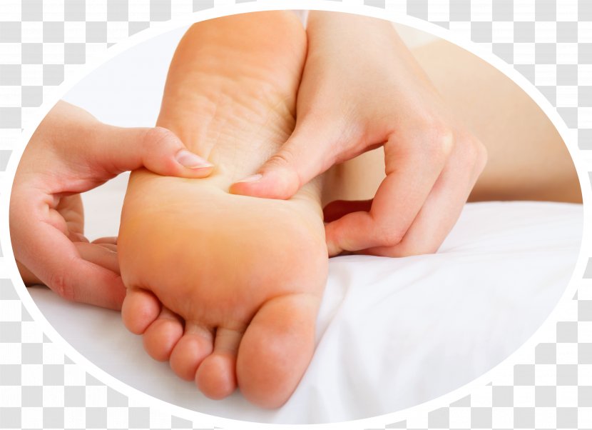 Reflexology Podiatry Foot Therapy Medicine - Finger - Massage Transparent PNG