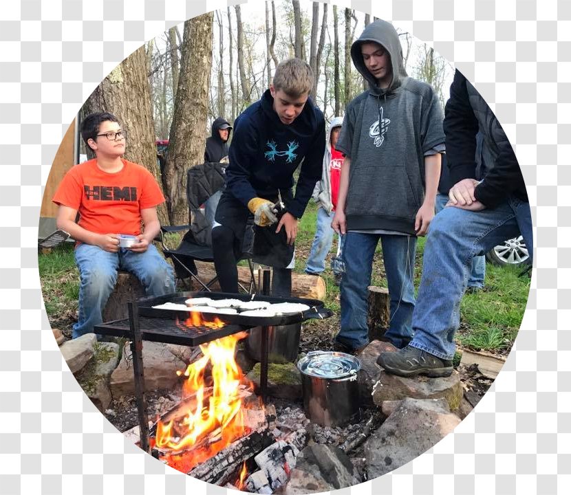 Camping Campfire Grilling Cookware Tree - Recreation - Scout Troop Transparent PNG