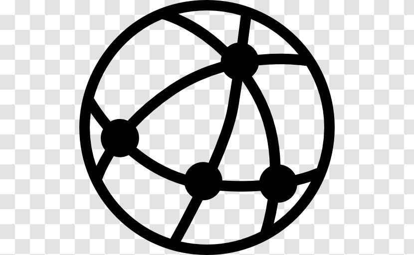 Earth Symbol Download - Black And White - World Wide Web Transparent PNG