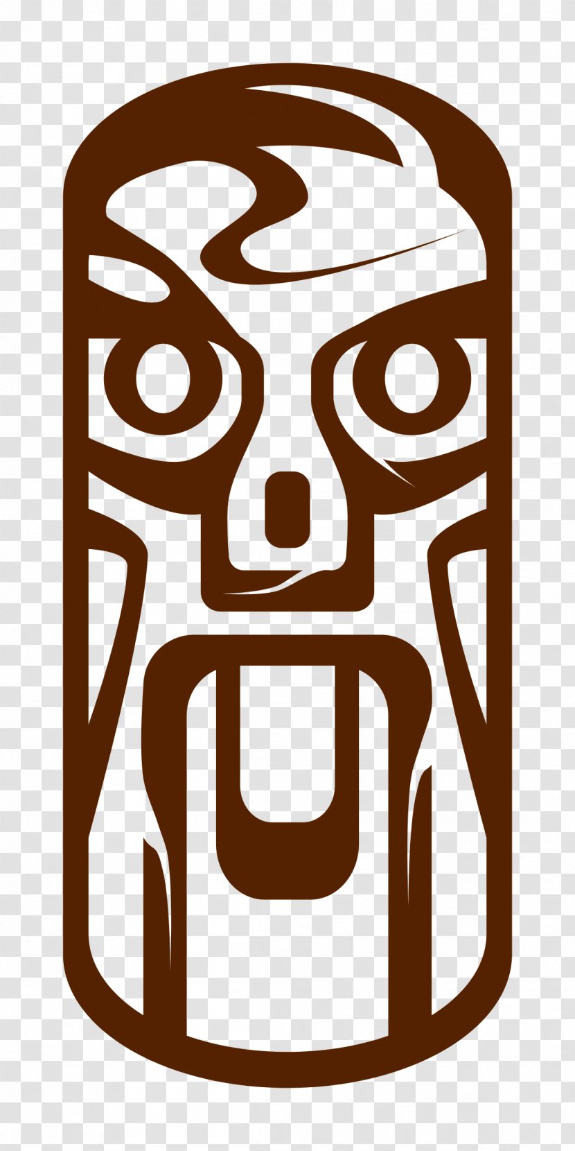 Tiki Bar Hawaiian Clip Art - Tribal Totem Transparent PNG