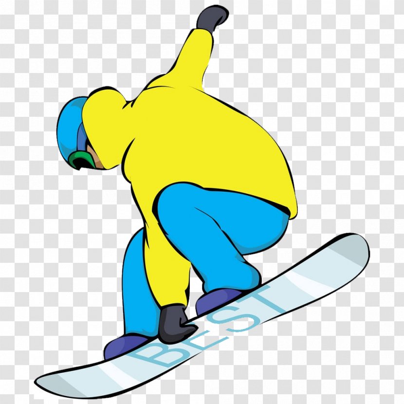 Skiing Snowboarding Cartoon Clip Art Transparent PNG