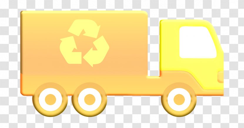 School Bus Icon - Yellow - Commercial Vehicle Animation Transparent PNG