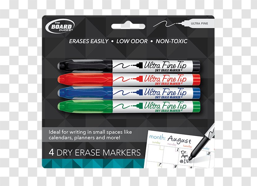 Marker Pen Dry-Erase Boards Permanent Writing - Drawing - Whiteboard Transparent PNG