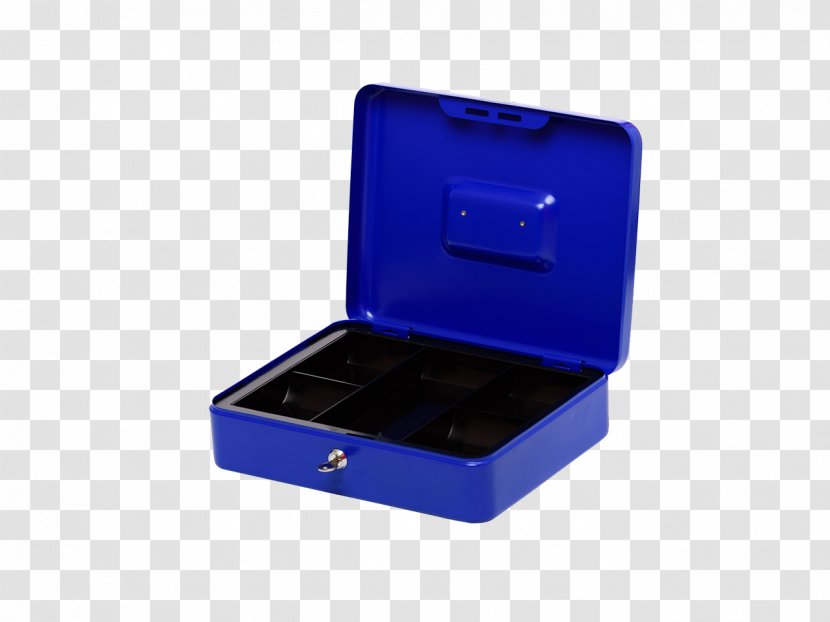 Money Box Plastic Petty Cash Stationery - Cobalt Blue Transparent PNG