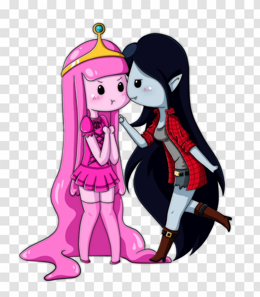 Clip Art Illustration Pink M Product Legendary Creature - Adventure Time Marceline And Ice King Transparent PNG