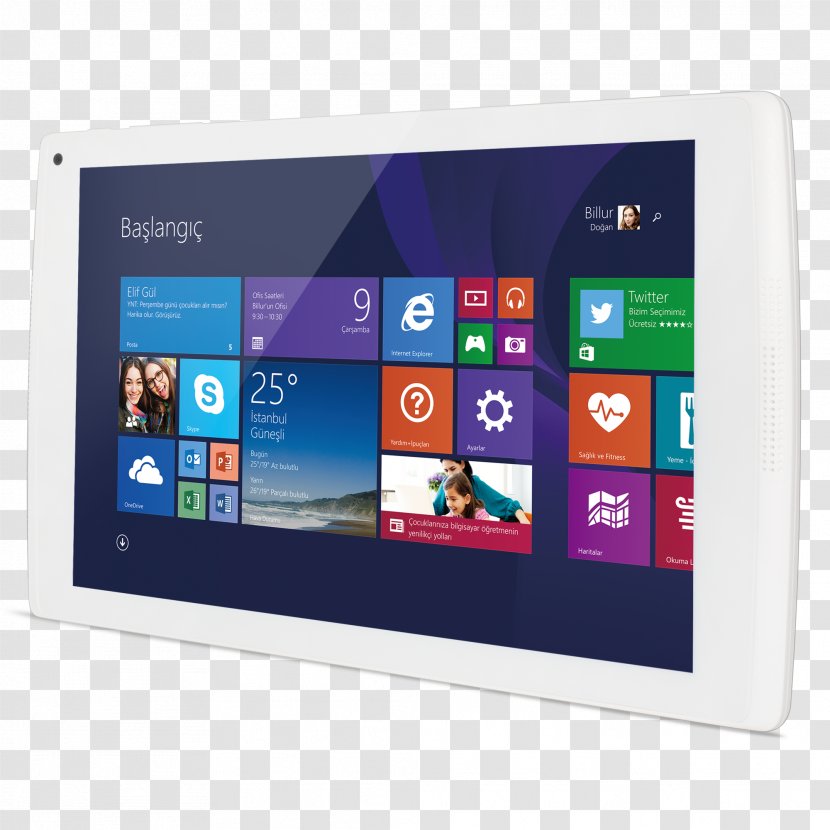 Laptop Toshiba Encore 2 WT8-B-102 Microsoft Windows Tablet PC Acer Aspire - Electronic Device Transparent PNG