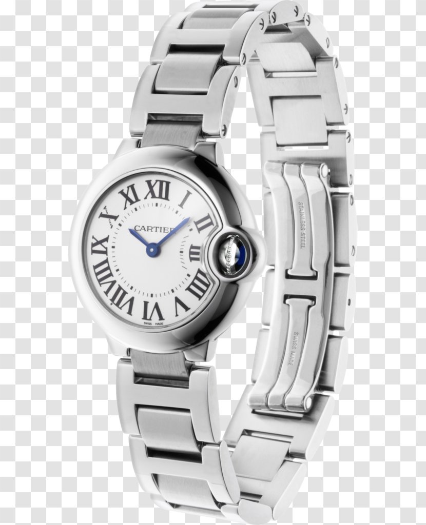 Cartier Watch Cabochon Blue Clock - Movement Transparent PNG