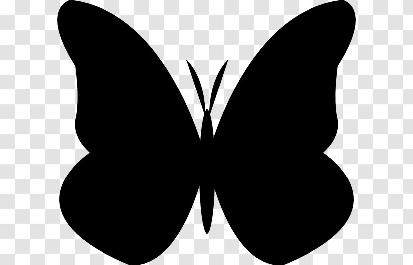 Brush-footed Butterflies Butterfly Clip Art Silhouette Paper - Lepidoptera Transparent PNG