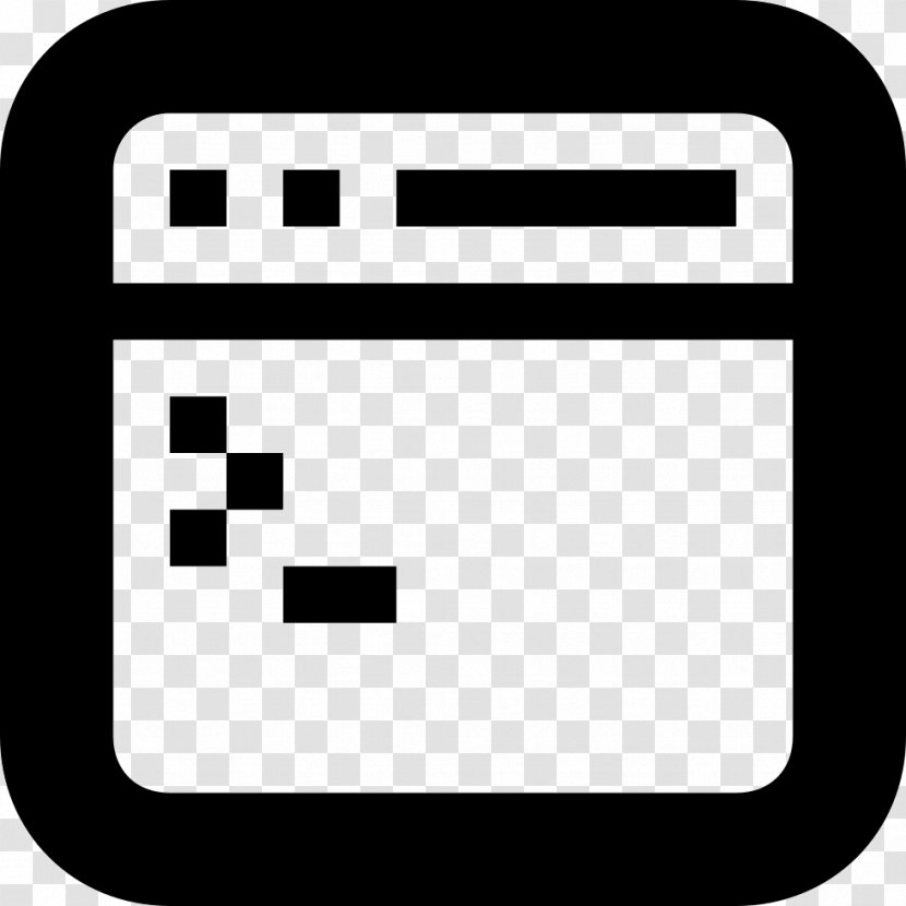 Window - Blackandwhite - Web Button Transparent PNG