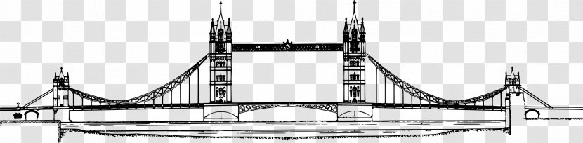 London Bridge Tower Of Millennium Bridge, Westminster - Fixed Link Transparent PNG