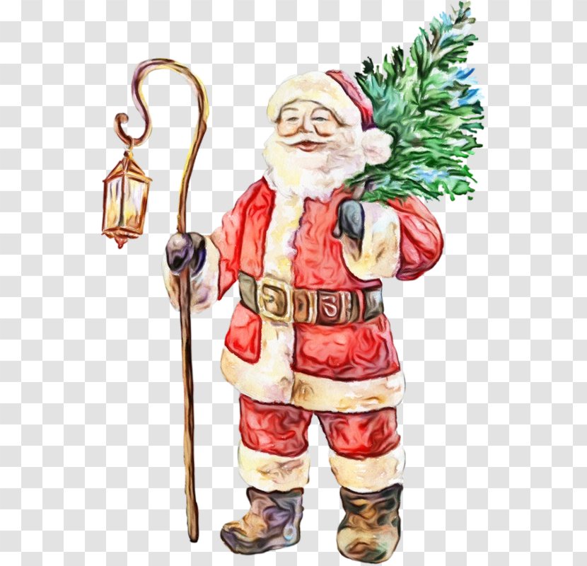 Santa Claus - Paint - Christmas Cartoon Transparent PNG