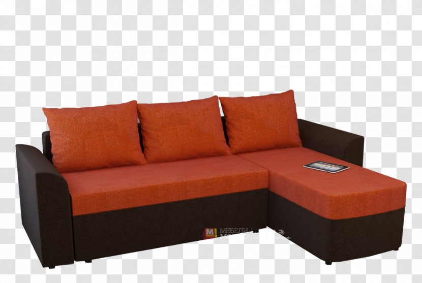 Sofa Bed Couch Chaise Longue Comfort - Orange - Design Transparent PNG