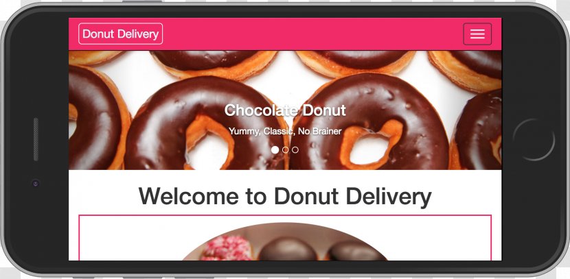 Donuts Chocolate Web Development Itsourtree.com - Delivery - Brand Transparent PNG
