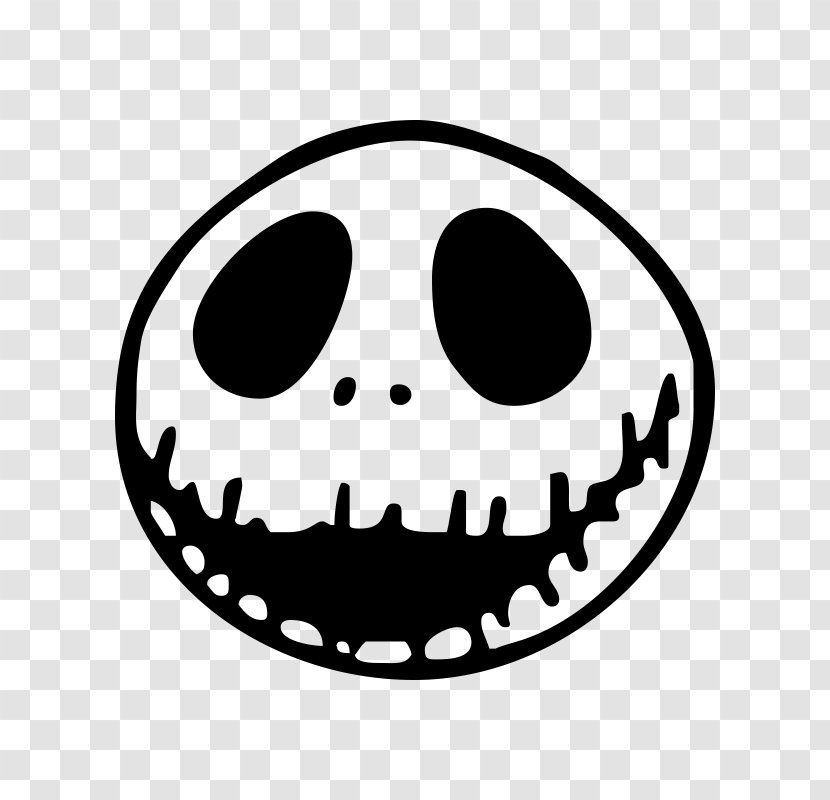 Jack Skellington Drawing Clip Art - Facial Expression - Stencil Transparent PNG