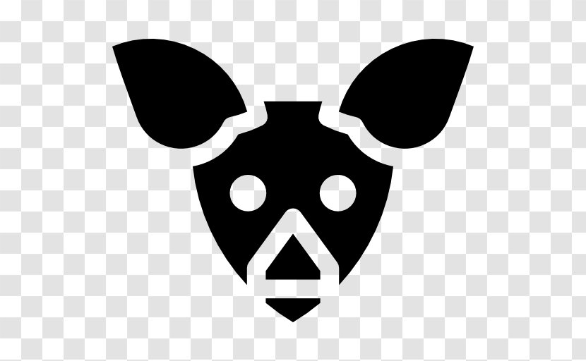 Snout Character Logo Black M Clip Art - Bat Icon Transparent PNG