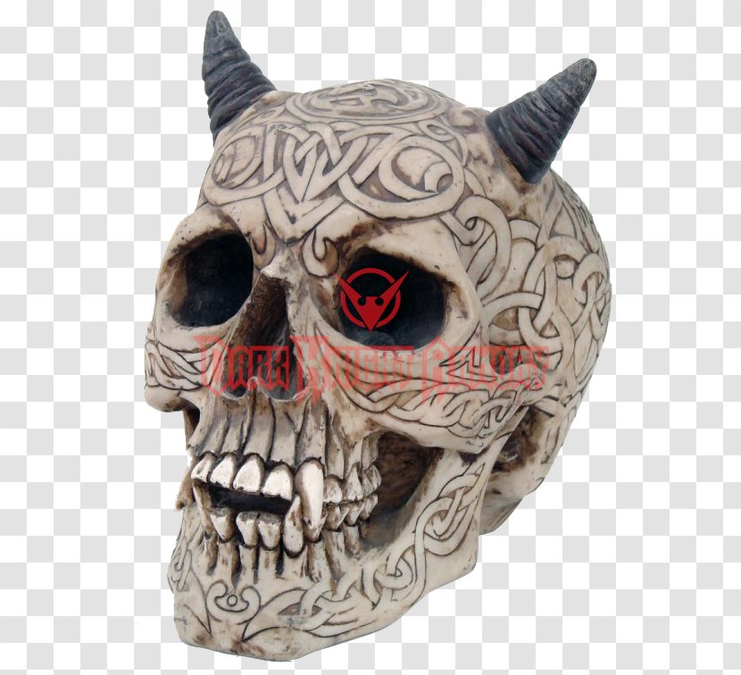 Human Skull Horn Bone Skeleton - Devil Transparent PNG
