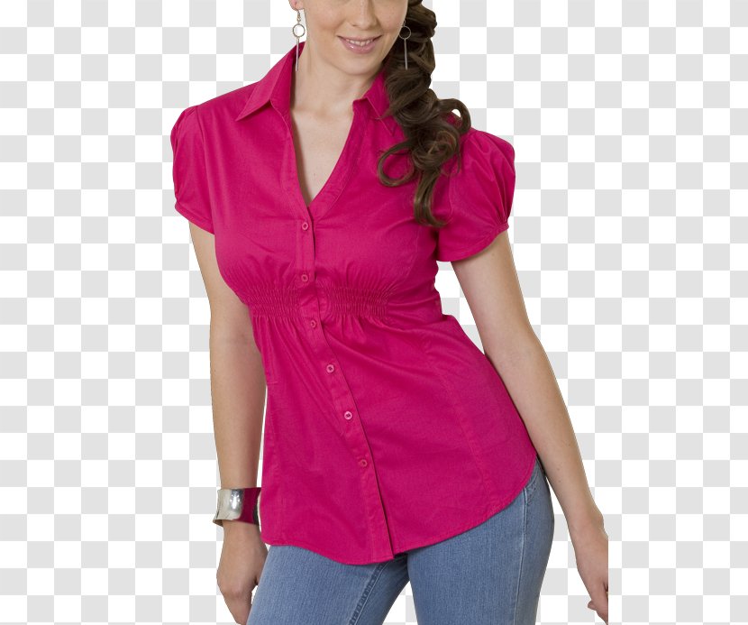 Blouse Clothing Fuchsia Pink Fashion - Moda Transparent PNG