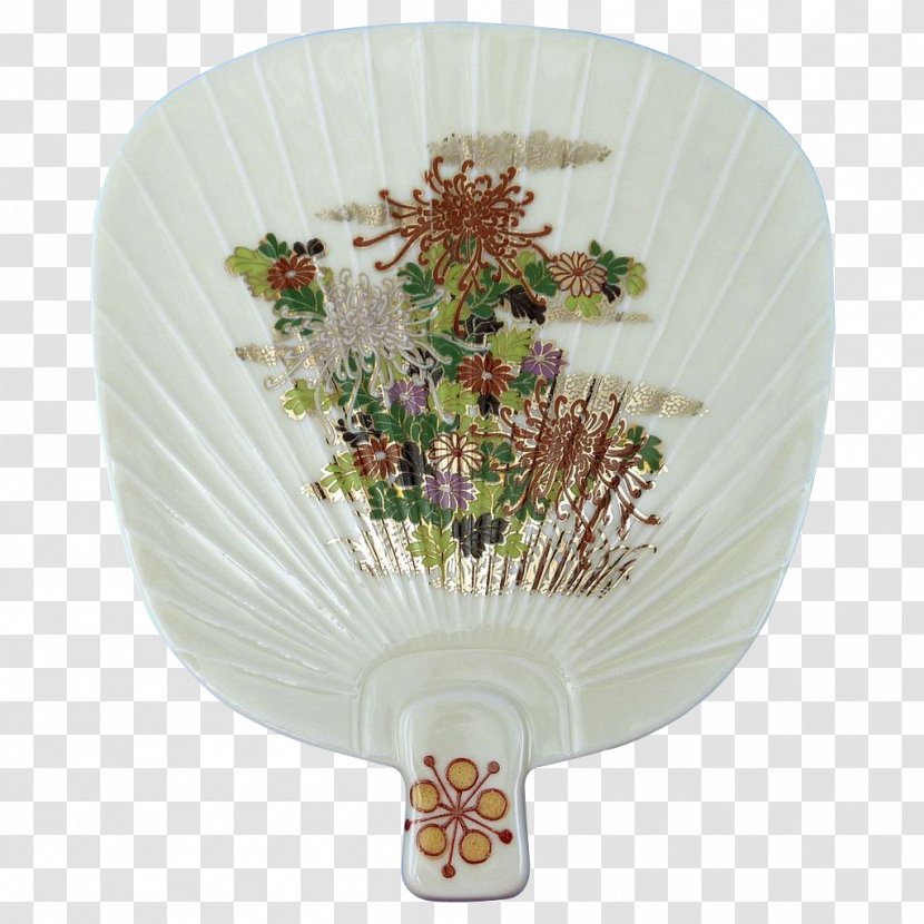 Cut Flowers Hand Fan - Tekatecelagem Kuehnrich Sa - Handpainted Plates Transparent PNG