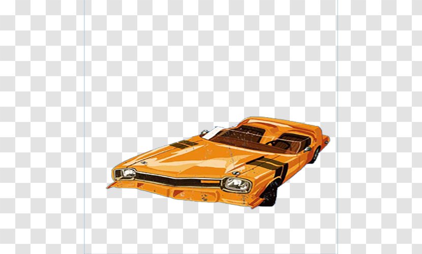 Sports Car Sport Utility Vehicle - Yellow Deformation Transparent PNG