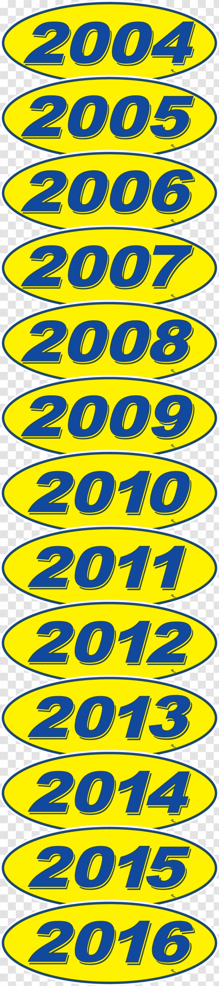 Oval Model Year Window Stickers Line Point Angle Pattern - Highlights Transparent PNG