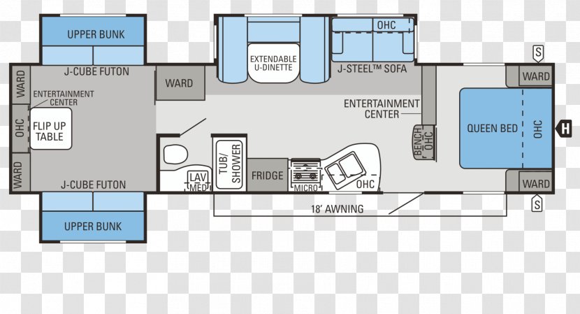 Floor Plan Caravan Jayco, Inc. Campervans Teardrop Trailer - House - Watercolor Eagles Transparent PNG