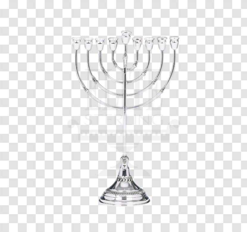 Menorah Sterling Silver Hanukkah Rosh Hashanah - Tzedakah - Double 11 Shopping Festival Transparent PNG