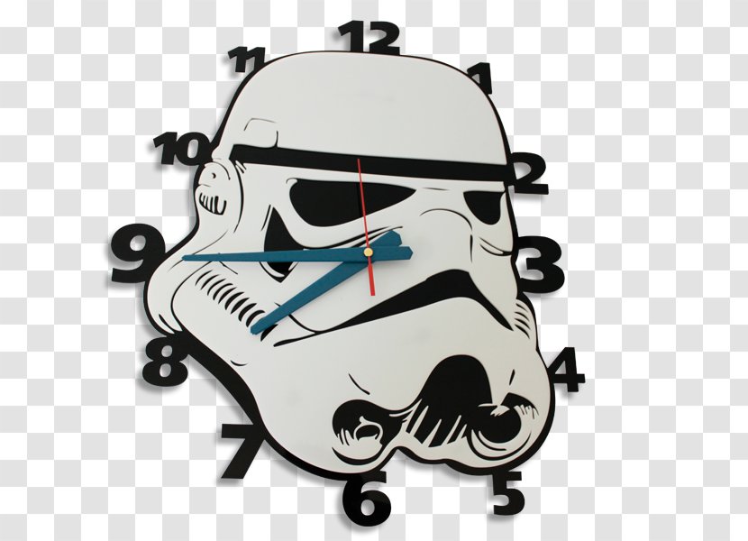 Stormtrooper Clock Laser Cutting Anakin Skywalker Star Wars - Technology Transparent PNG