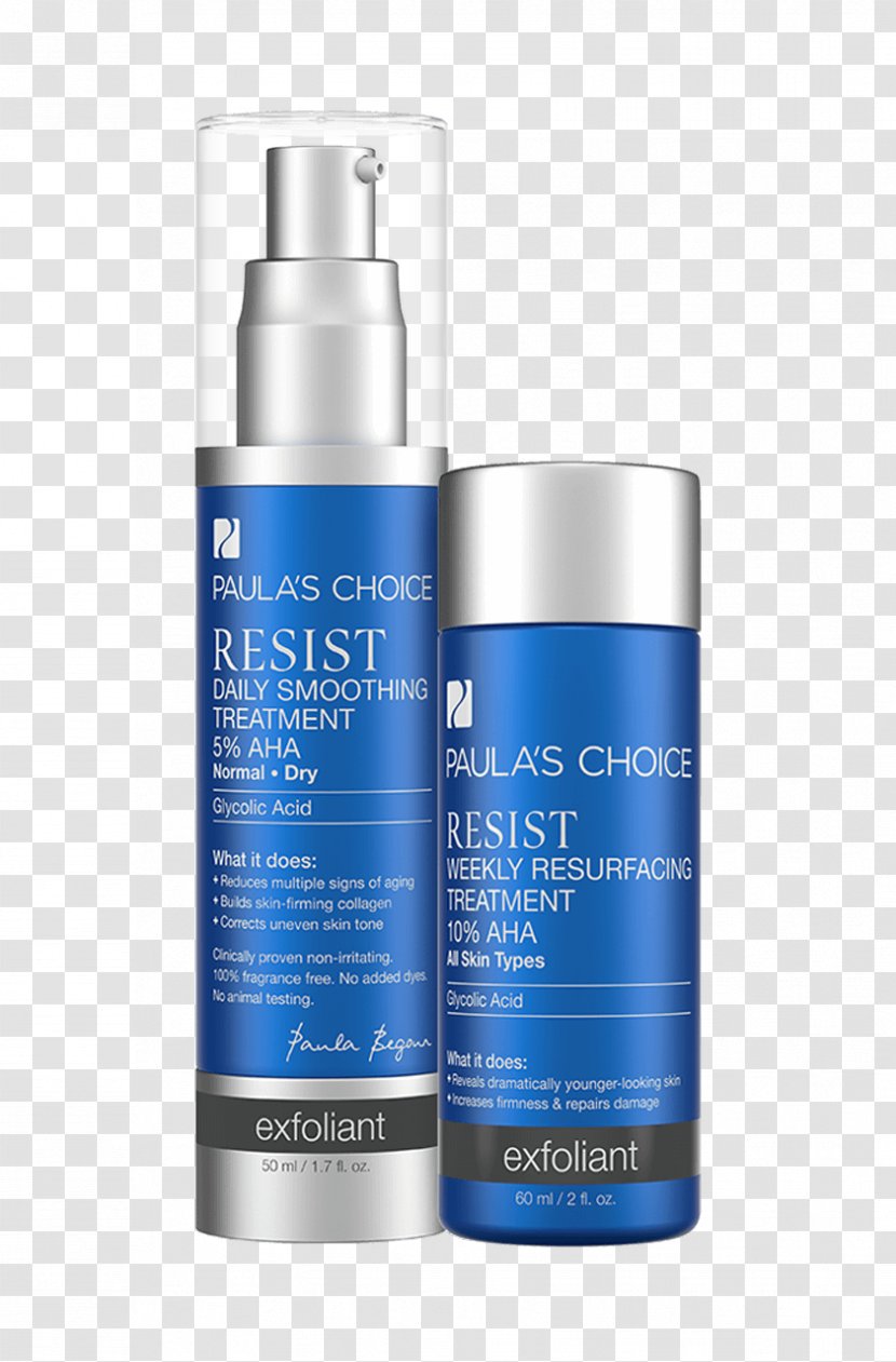 Paula's Choice RESIST Weekly Resurfacing Treatment 10% AHA Alpha Hydroxy Acid Exfoliation Intensive Wrinkle-Repair Retinol Serum Skin - Resist Transparent PNG