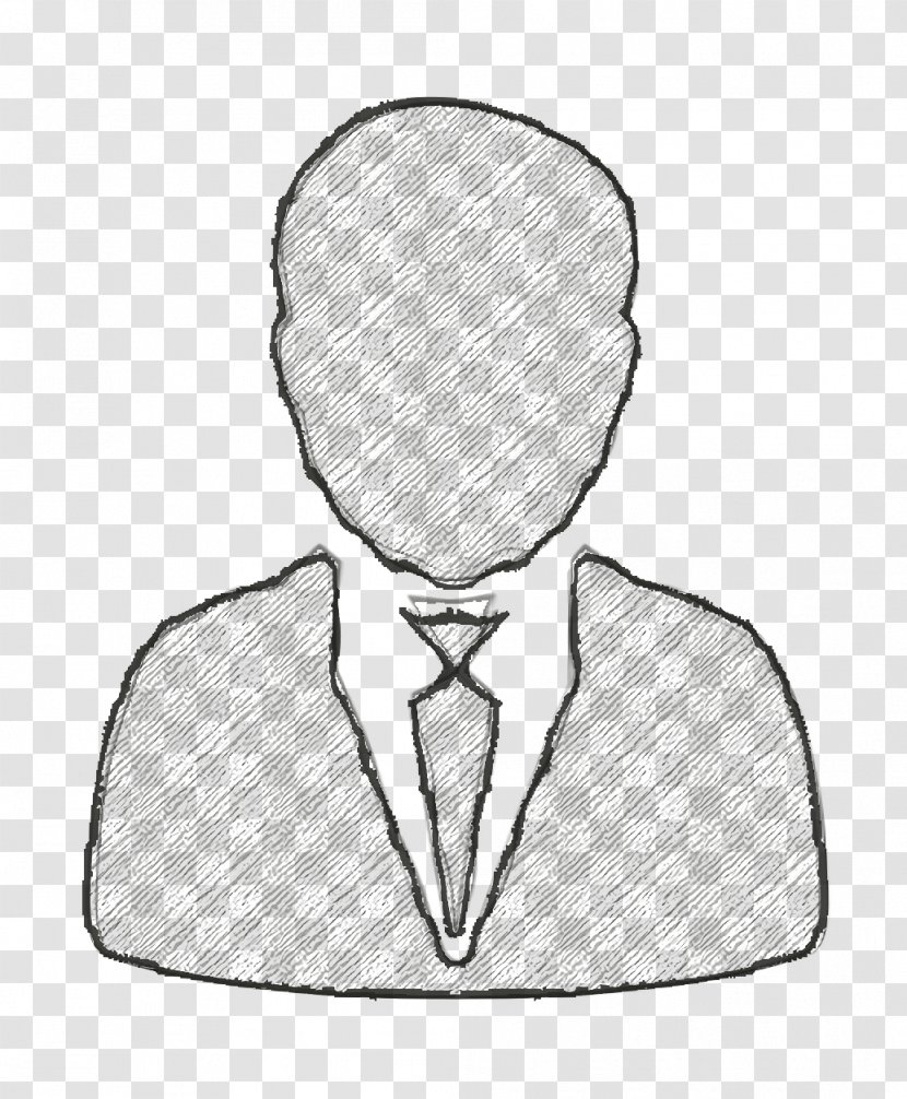 Suit Icon Man In And Tie Social - Sleeve - Drawing Transparent PNG