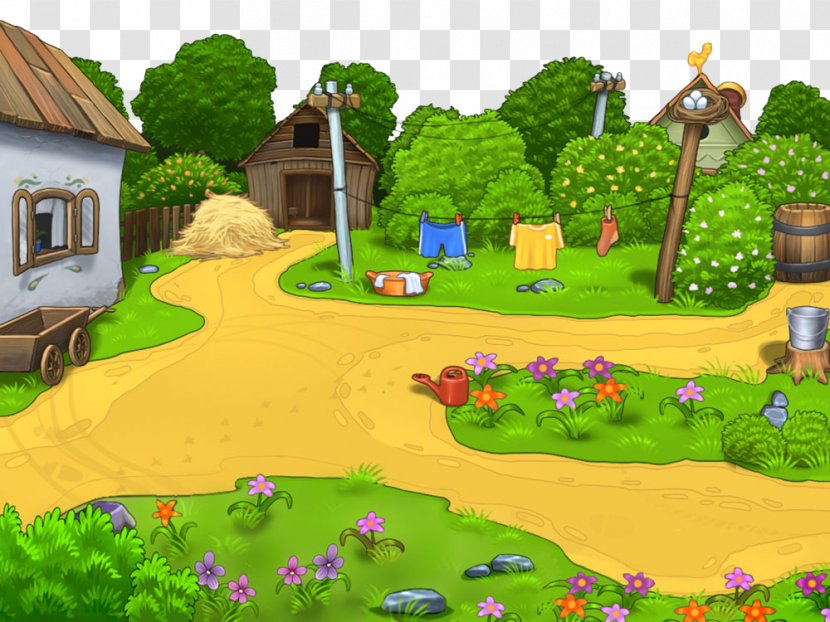 Nature Natural Landscape Biome Cartoon Grass - Tree Landscaping Transparent PNG