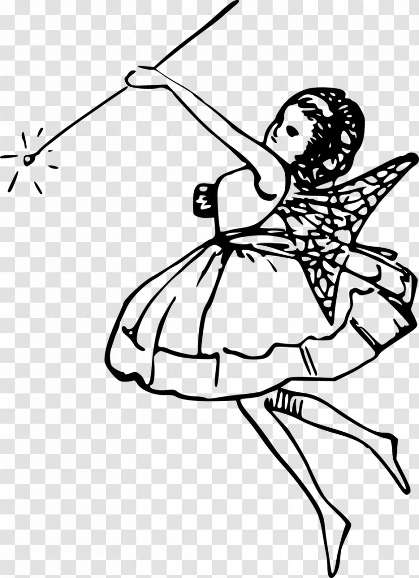 Angelet De Les Dents Black And White Fairy Clip Art - Shoe Transparent PNG