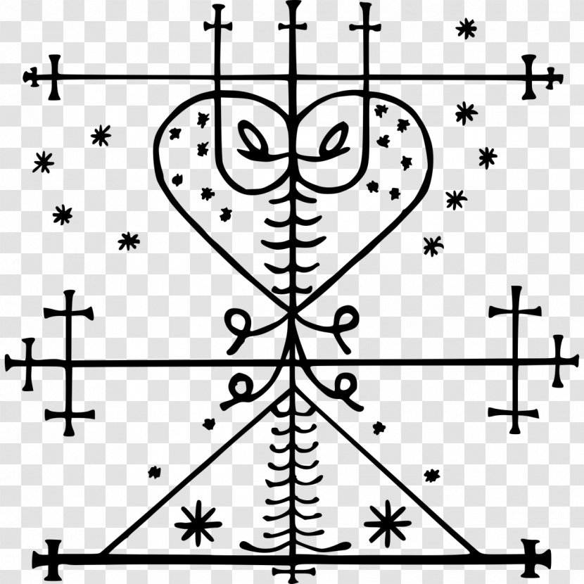 Veve Haitian Vodou Loa Baron Samedi Papa Legba - Symmetry Transparent PNG