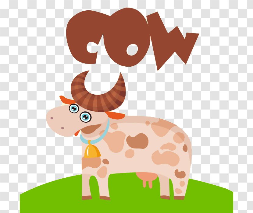 Dairy Cattle Milk Cartoon Clip Art - Silhouette - Cow Transparent PNG