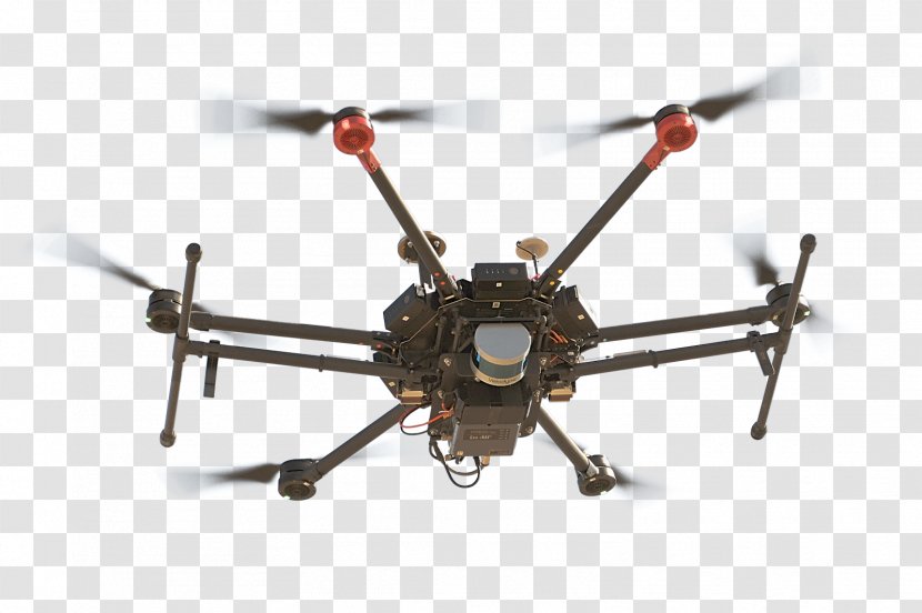 Unmanned Aerial Vehicle Lidar DJI Matrice 600 Pro Mobile Mapping - Photography - Differential Gps Transparent PNG