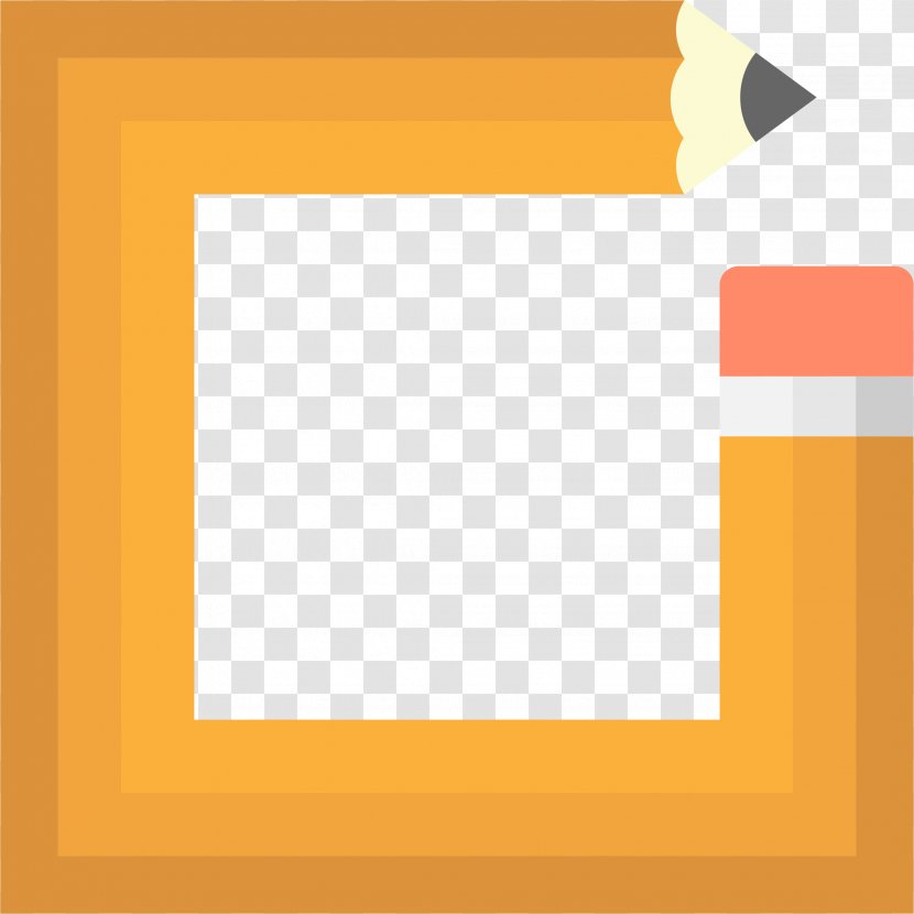 Color Icon - Pencil Frame Cliparts Transparent PNG