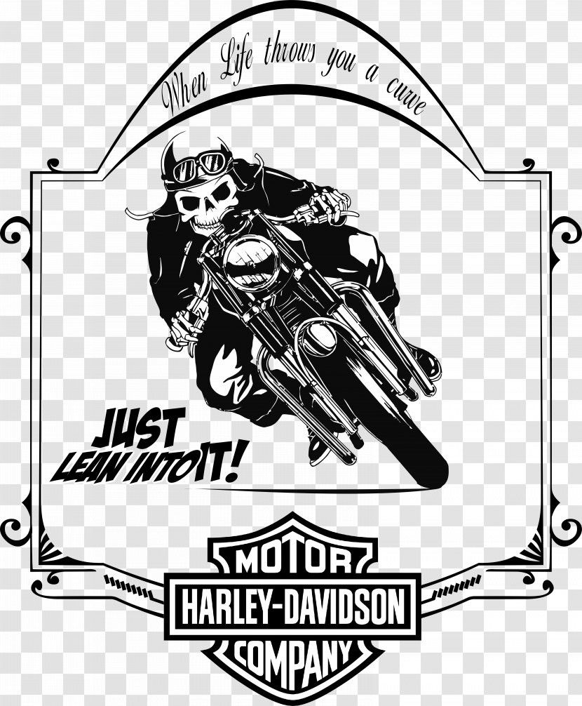 Harley-Davidson Sportster Logo Motorcycle Sticker - Stencil Transparent PNG