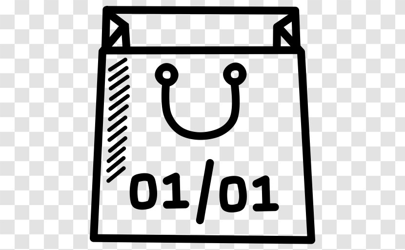 Calendar Date Clip Art - Black And White - End Of Year Transparent PNG