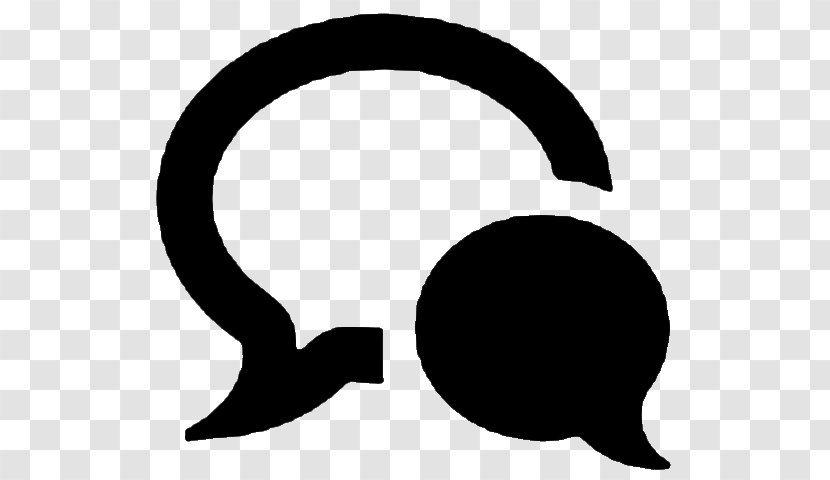 Speech Balloon - Black - Cloud Talk Transparent PNG