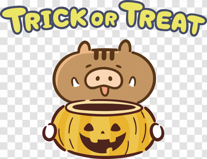 TRICK OR TREAT Happy Halloween Transparent PNG