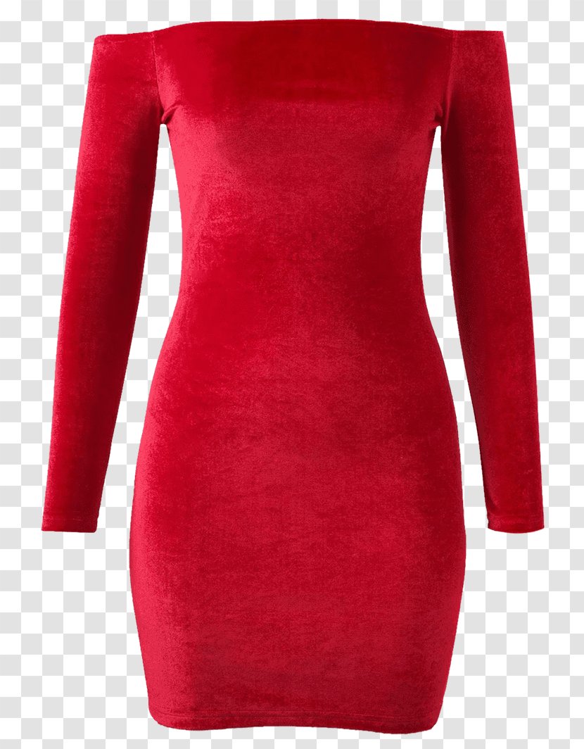 Dress Velvet Sleeve Clothing Shoulder Transparent PNG