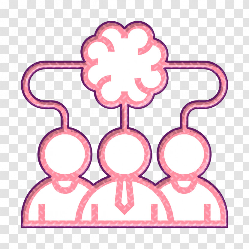 Business Management Icon Brainstorming Icon Teamwork Icon Transparent PNG