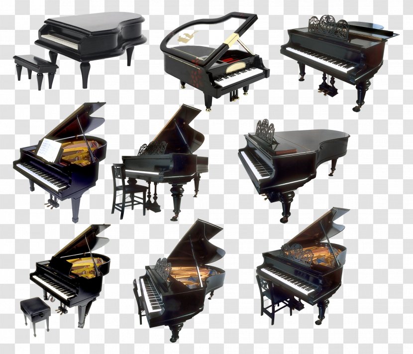 Digital Piano Musical Instrument - Silhouette Transparent PNG