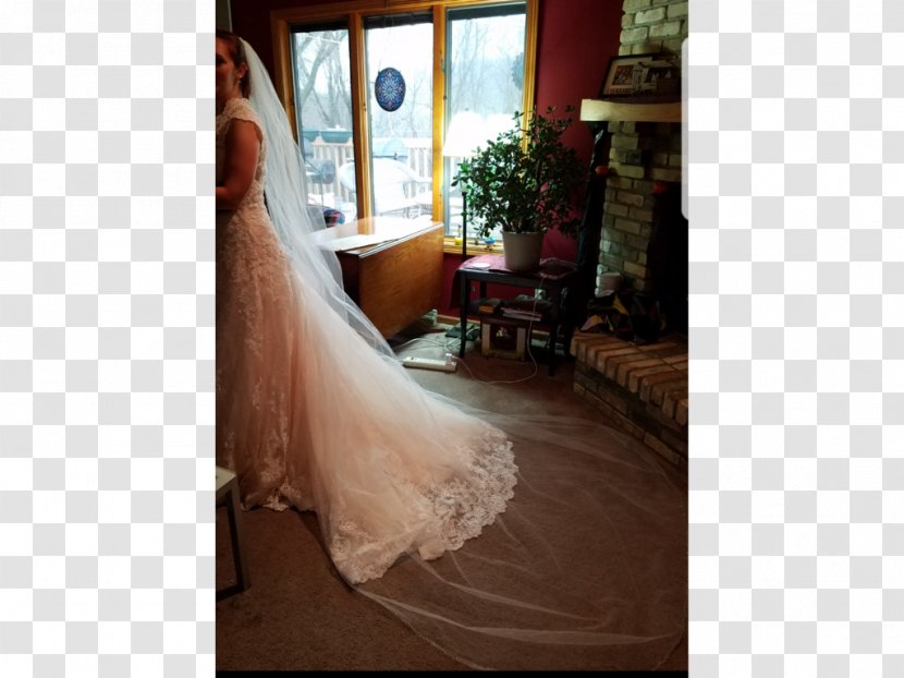 Wedding Dress Bride Interior Design Services - Gown - White Veil Transparent PNG