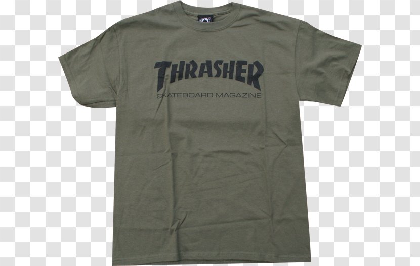 T-shirt Thrasher Hoodie Skateboarding Sleeve - Outerwear Transparent PNG