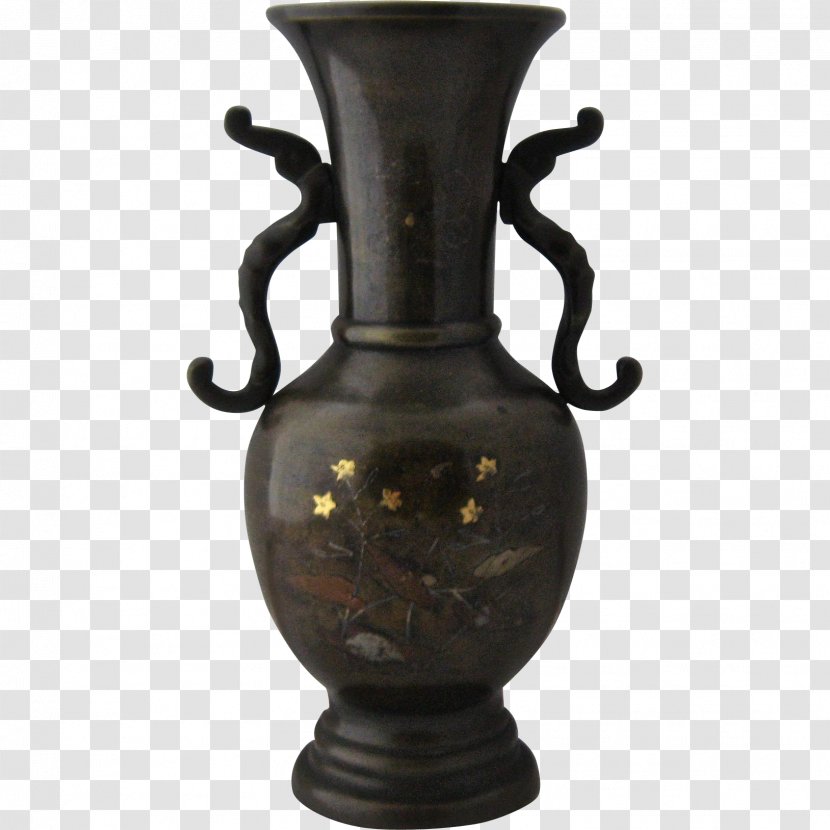 Bronze Vase Metal Meiji Period Copper - Artifact Transparent PNG