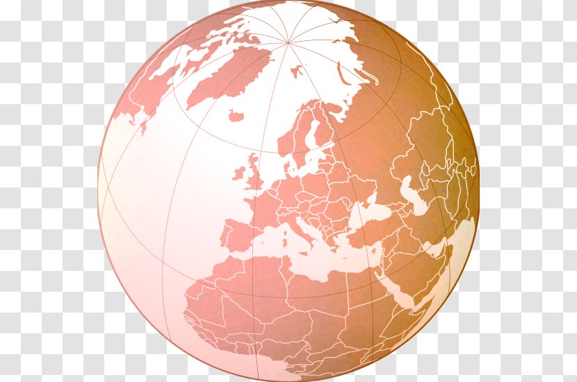 Planet Earth - Globe - Interior Design Peach Transparent PNG