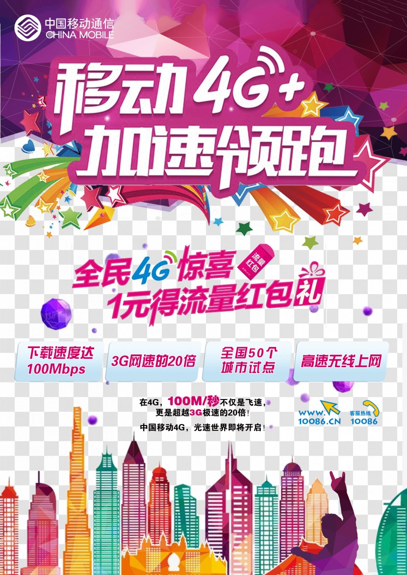 China Mobile Ads - Banner - Text Transparent PNG