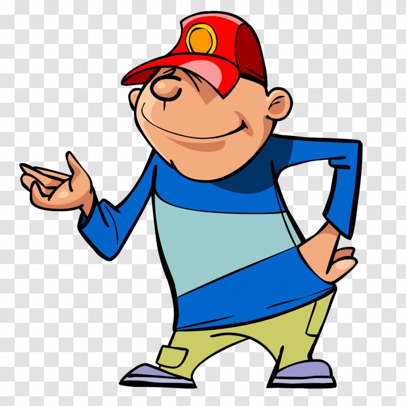 Performance Cartoon Character Hat - Baseball Cap - Men Wear A Transparent PNG