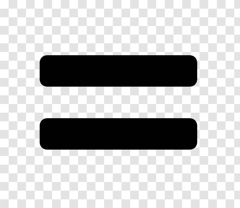 Clip Art Equals Sign Equality Openclipart - Logo - In Black Transparent PNG