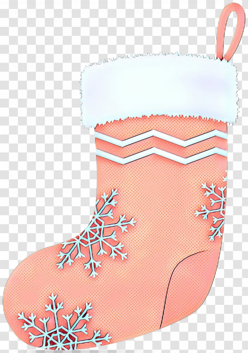 Christmas Boot - Shoe - Peach Transparent PNG